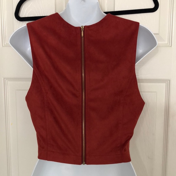 Suede crop top - Picture 3 of 4